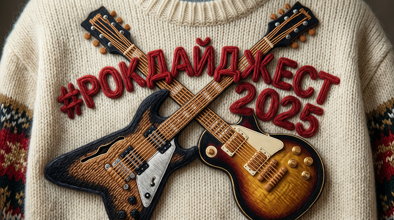 rockdigest 2025 - свитер с гитарами
